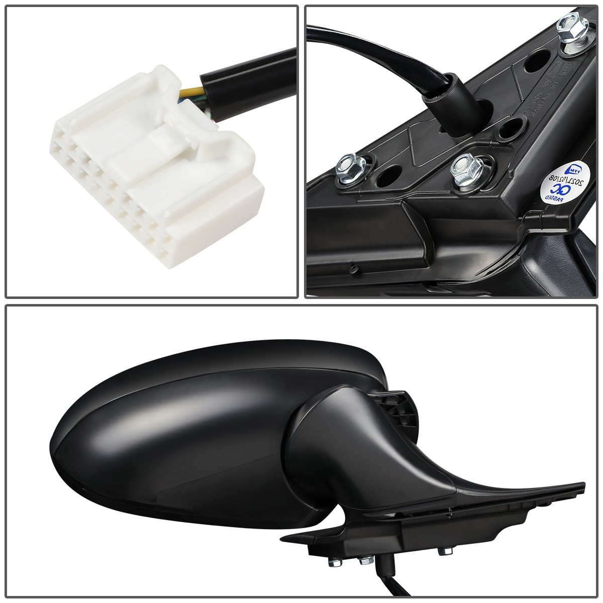 Fit 18-20 Honda Accord Power Heat BSD Passenger Side Door Mirror