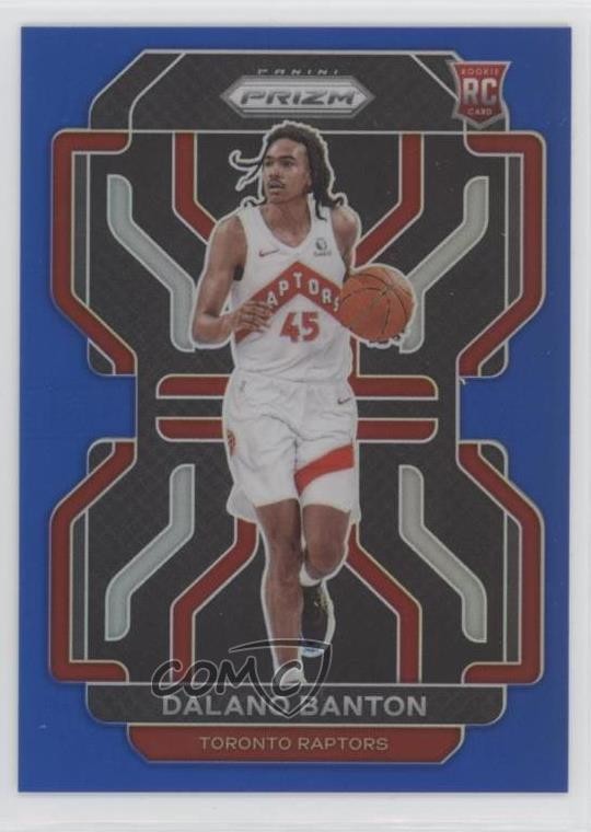 2021-22 Panini Prizm Blue Prizm 52/199 Dalano Banton #328 Rookie RC
