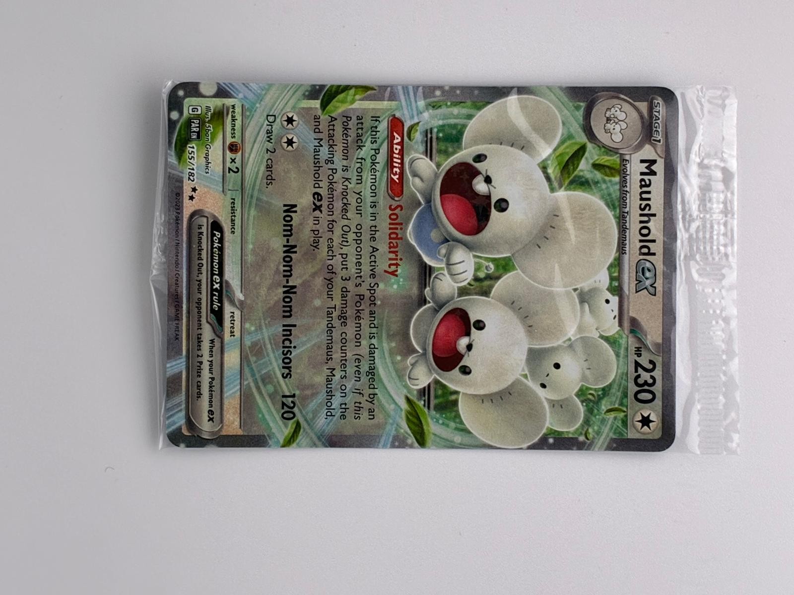 MAUSHOLD EX 155/182 PARADOX RIFT POKEMON 2023 HOLO NM/M
