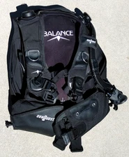 Aqua Lung Sea Quest Balance Tank Scuba Diving Backpack Vest Dive BCD Size Large