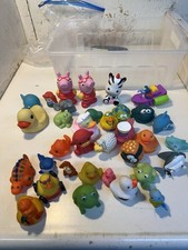 Lot Of 34 Rubber Bath Toys Toy Peppa Pig Frog Dino Duck