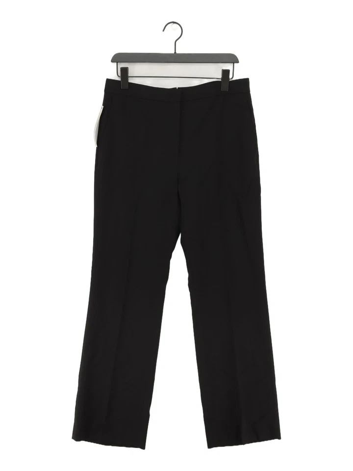 Jigsaw Women's Suit Trousers UK 12 Black Polyester