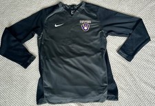 Nike River Baseball Pullover Top Black Size M USA Sports Long Sleeve