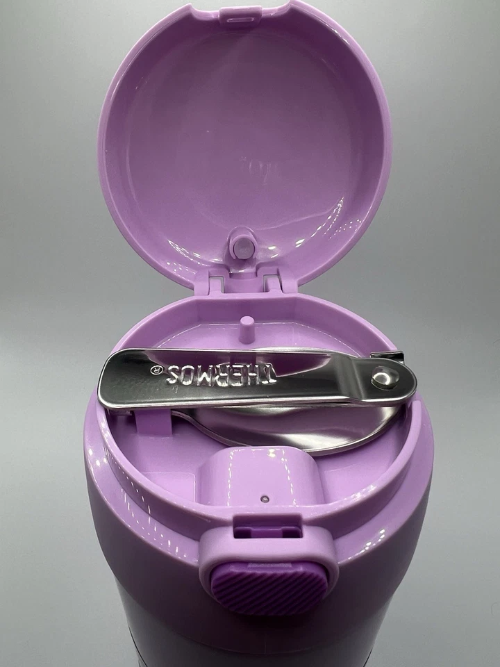 Termo 16 oz. Tarro de comida aislado al vacío de acero inoxidable para niños Funtainer PÚRPURA Foto 4 de 4
