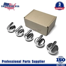 5PCS Range Control Knob Replacement 5304502763 Fit Frigidaire Oven Gas Stove