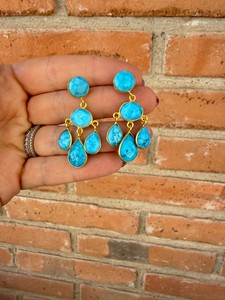 Authentic “The Golden Collection” WESTERN SKIES Handmade Gold Plated Sterling Silver & Na
