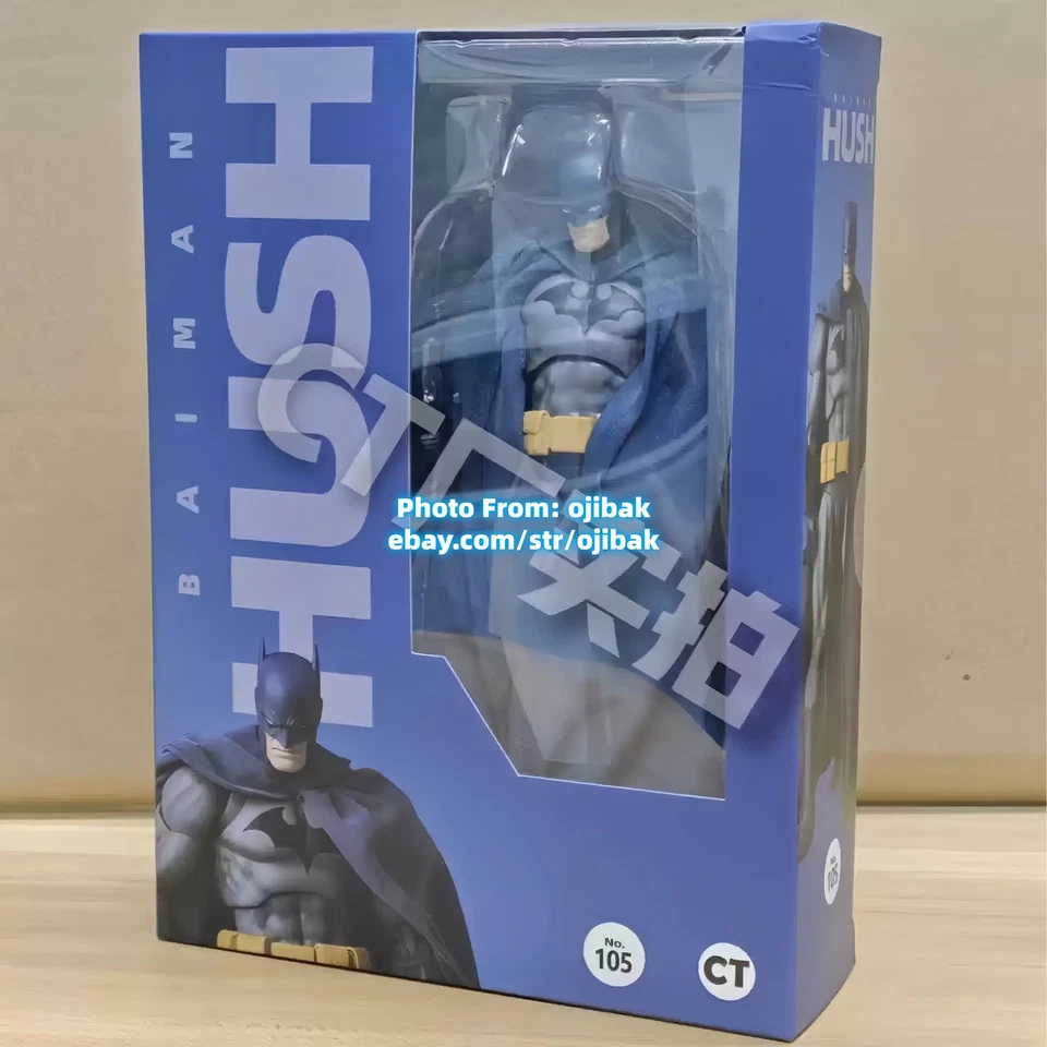Hot-New CT Toys MAFEX No.105 Hush Batman Blue Ver Action Figure Boxed Xmas Gift‌ - Image 2 of 4