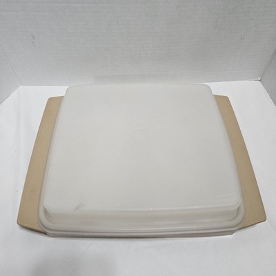 Tupperware Deviled Egg Keeper Carrier Tray 2 Egg Tray Holders Lid Vintage 