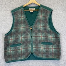 Vintage UNIONBAY 90's Plaid Quilted Vest Grunge Green Size XL Men's Y2K