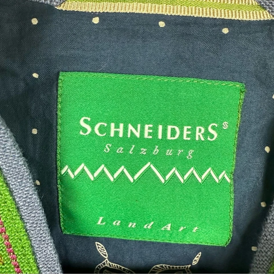 Schneiders Salzburg Linen Military Style Jacket Size US 10 - Image 3 of 4