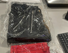 Men's Police Uniform Shirt Real Black Lambskin Leather Paaded Cuir Gay Schwarz