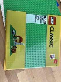 LEGO Baseplates Lot (9) + Sealed 10700 Green Baseplate &ndash; Blue White Tan Green