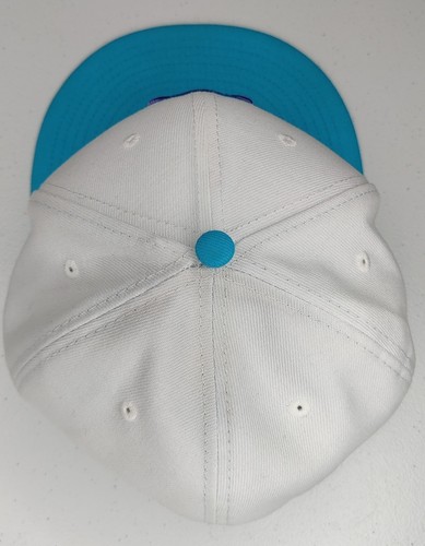 Chicago Cubs New Era 59FIFTY Aqua Purple Blue Teal Hat Cap 7 5/8 Cooperstown - Picture 4 of 14