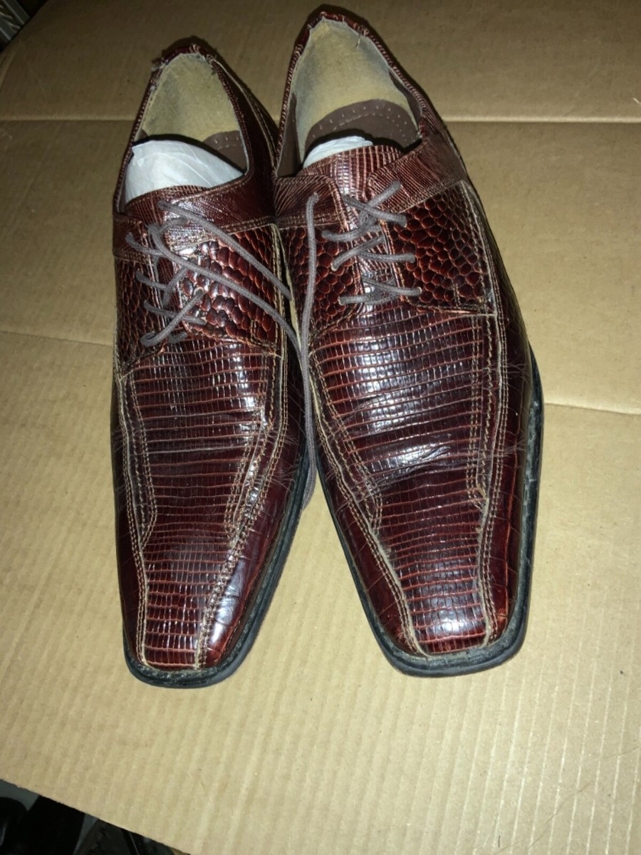 Stacy Adams genuine snake skin Oxford shoes. Interior cosmetic issue Sz. 12M. Stacy Adams Mens Dress Leather Genuine SNAKE SKIN shoe Sz 9  main image 3