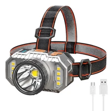 90000LM LED Headlamp Head Torch Light Lamp USB Rechargeable Headlight Flashlight