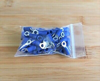 50 Ancor Blue 5/16" Ring End Crimp Terminals for 16-14 wire