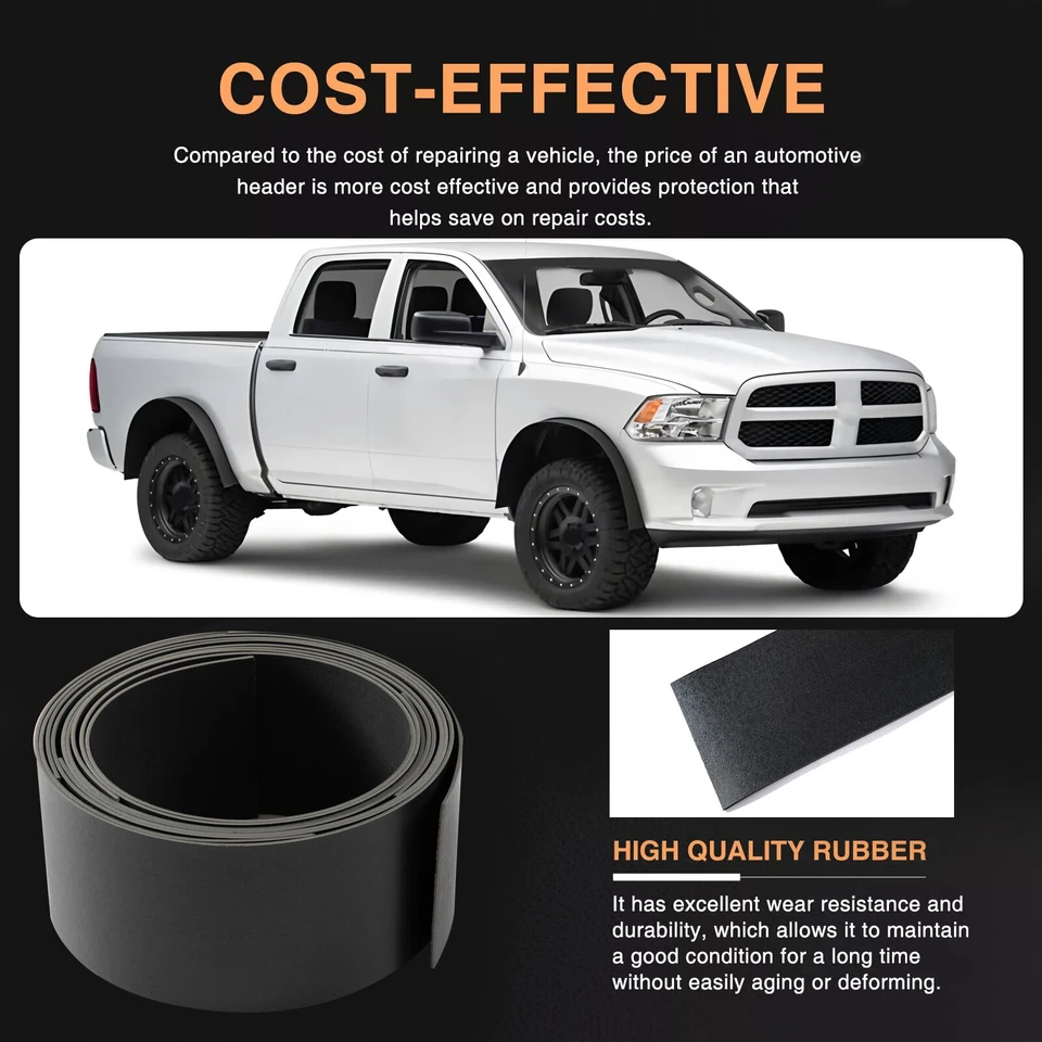 Universal Car Truck Wheel Fender Flares Cover Wide Body Kit Wheel Arches 6" 4PCS Foto 4 de 4