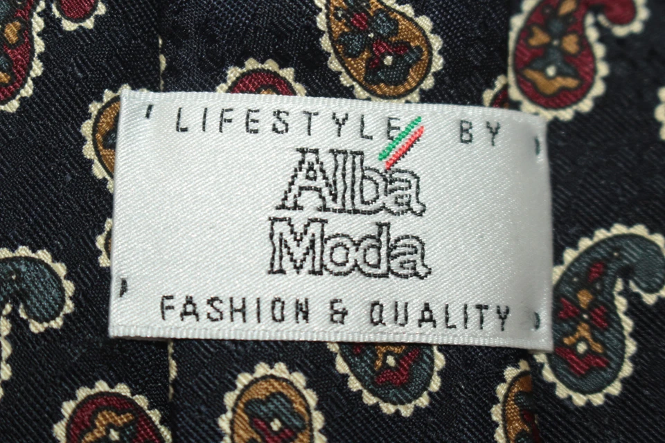 Corbata de seda ALBA MODA Made in Italy F79553 Foto 4 de 4