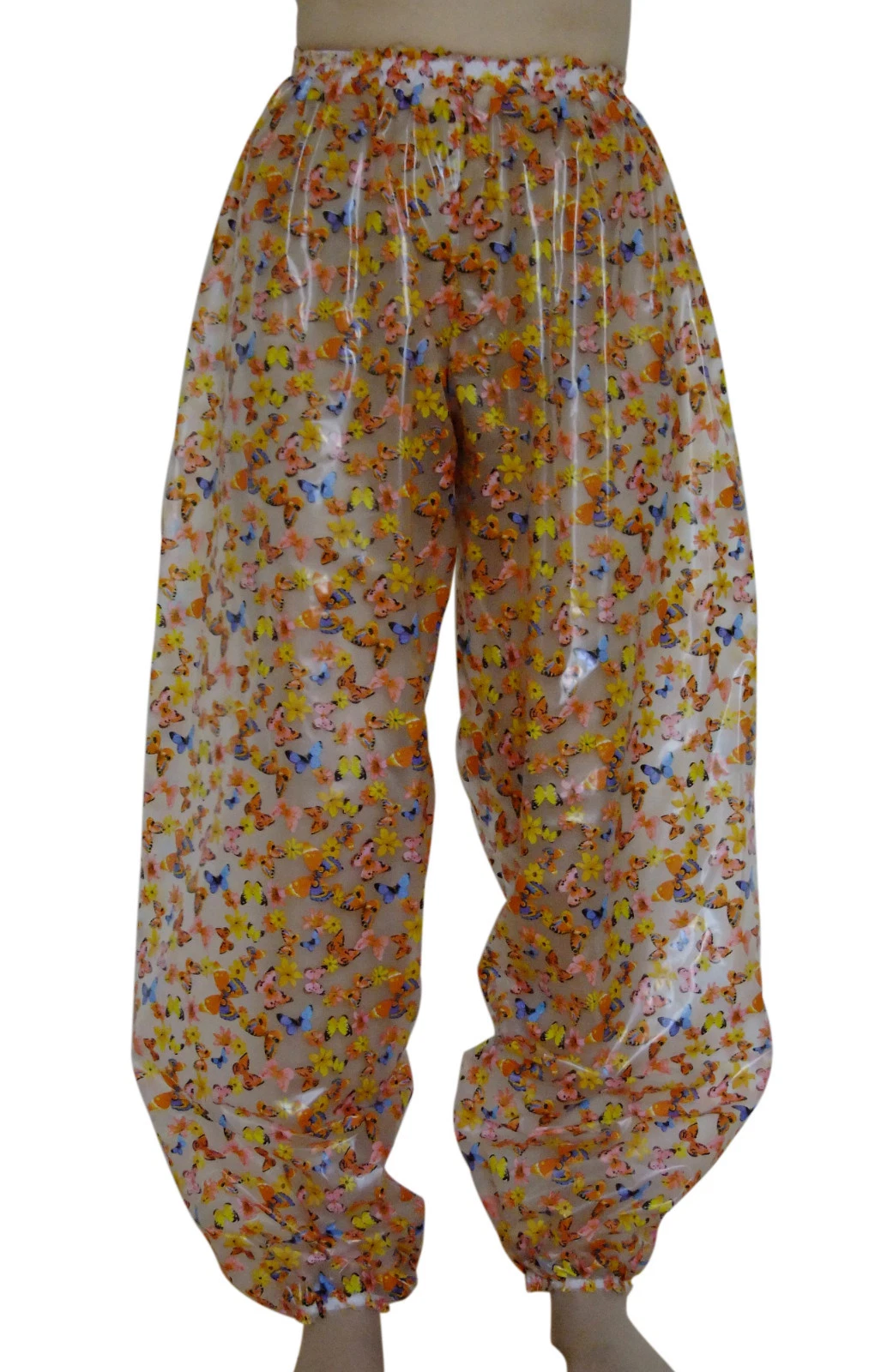 PVC Trousers Plastic Joggers Jogging Bottoms Clear Vinyl Sweat Roleplay Mens