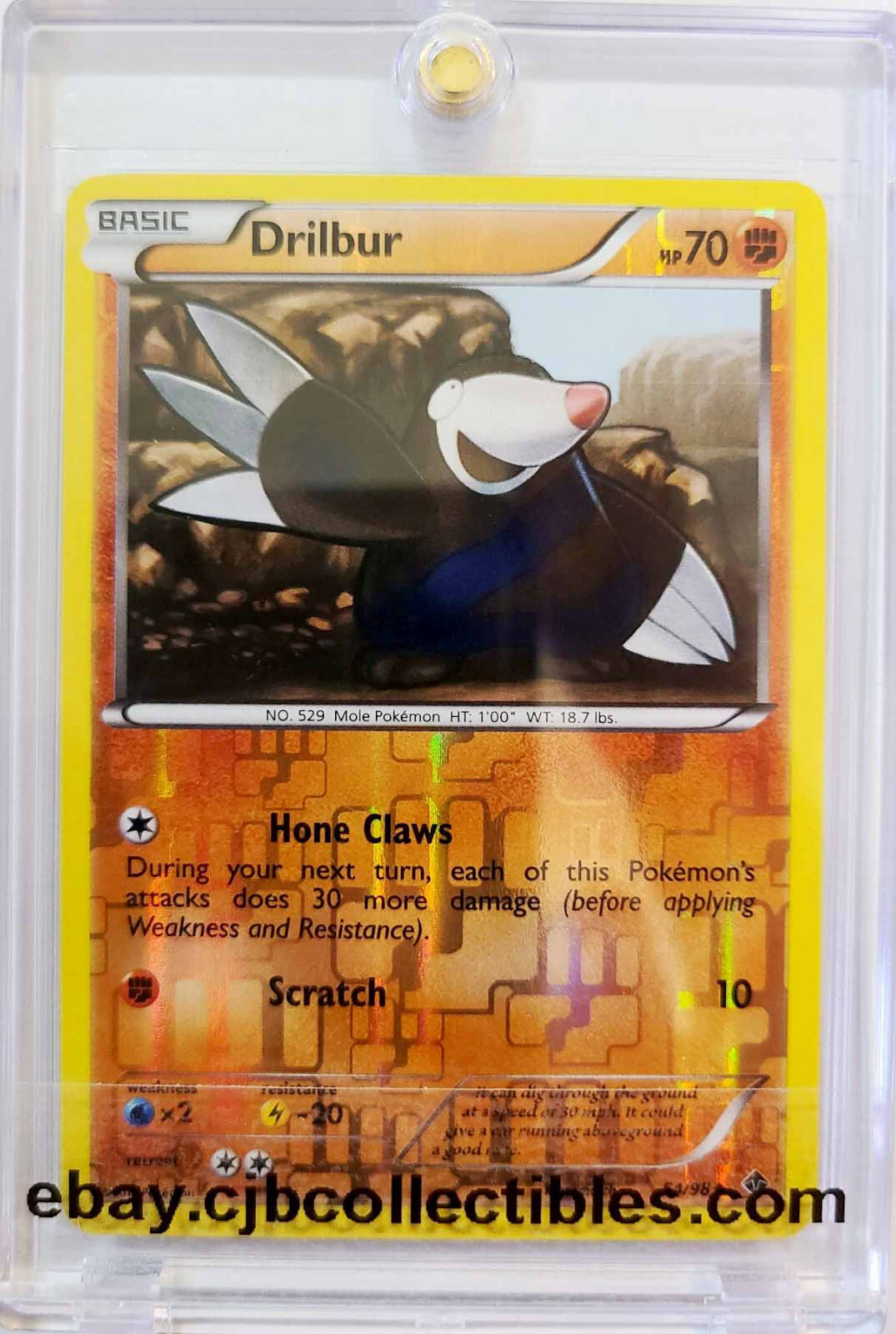 Pokémon DRILBUR 54/98 Reverse Holo Emerging Powers - Near Mint 🍒