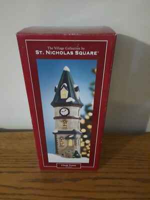 St. Nicholas Square The Village Collection Clock Tower Christmas