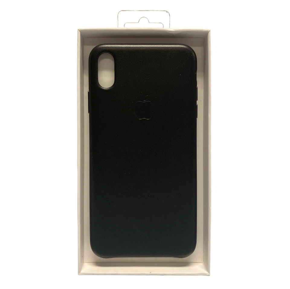 Genuine Apple Leather Case Snap Cover for iPhone XS Max - Black MRWT2ZM/A - Image 3 of 4