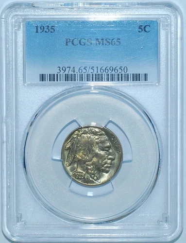 1935 PCGS MS65 Buffalo Nickel