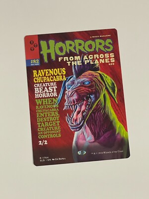 Ravenous Chupacabra horror magazine secret lair magic the gathering