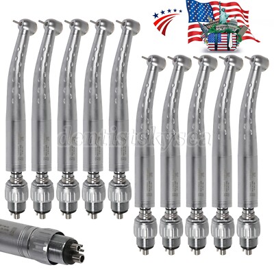 1-10Pcs Dental High Speed Handpiece with 4Hole Quick Coupler 360 Swivel GD4 KYUS