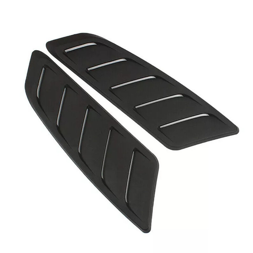 Matte Black Car Front Hood Air Vent Cover Decor Car Accessories For