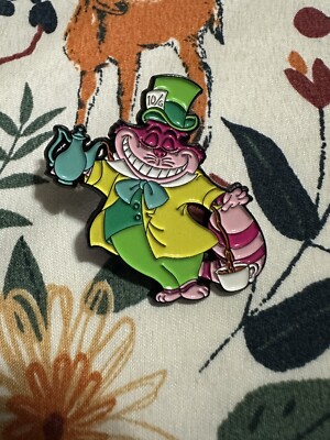 Disney Alice In Wonderland Cheshire Cat As The Mad Hatter Pin