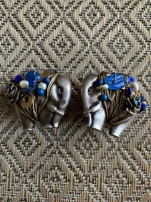 GAS Saint Tropez Boucles d'Oreilles Clips Vintage - Photo 1/4