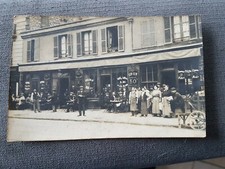 CPA  Photo bar , vitrine , animée ( montreuil ? )
