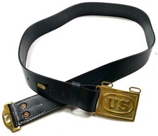 INDIAN WAR US UNION M1874 EQUIPMENT WAIST BELT & BUCKLE-SIZE 3, 34-42 INCH WAIST