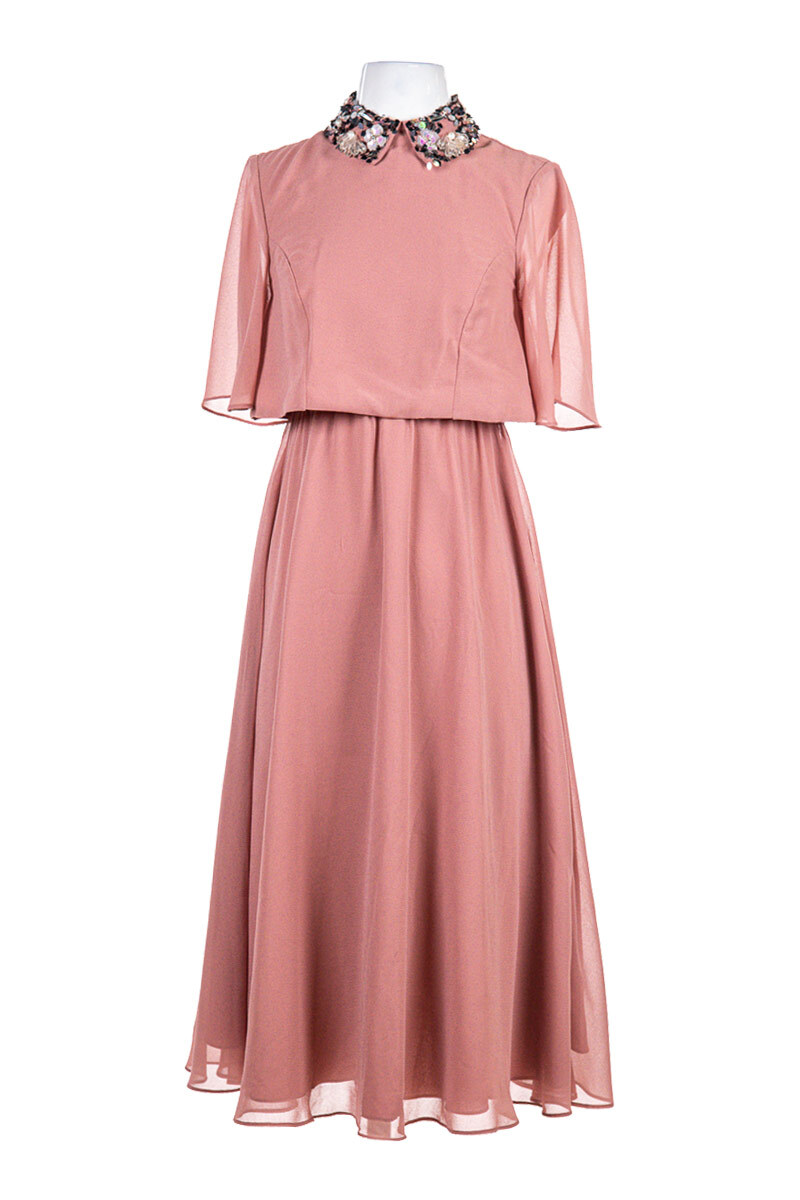 dusty pink dress asos ASOS DESIGN Bridesmaid satin maxi dress with drape back detail in dusky rose