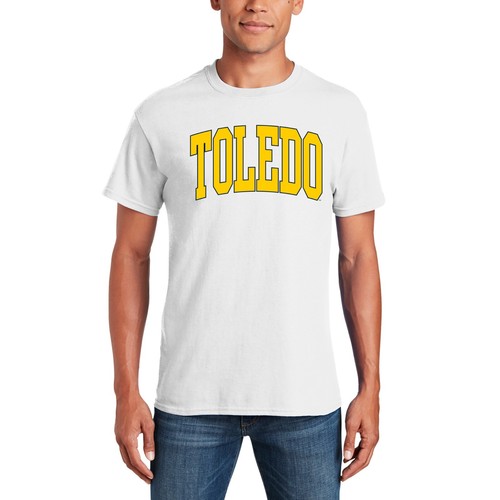 Toledo Rockets Mega Arch - NCAA University Short Sleeve T-Shirt - Picture 27 of 36