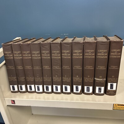 洋書 Literary Interest Library of American Literature 11 vols / Stedman & Hutchinson