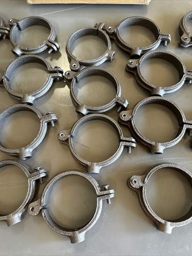25 Caddy 455 Malleable Split Ring Hanger Plain 2 Inch Pipe 4550200PL - Picture 3 of 6