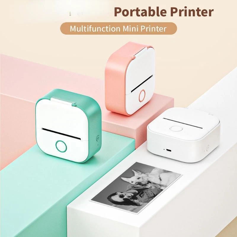 Phomemo Mini Pocket Thermal Printer Wireless Bluetooth Photo T02 or Label  Paper