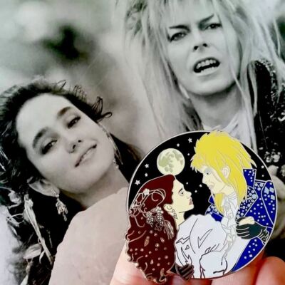 David Bowie Anstecknadel Anstecker Das Labyrinth Jareth & Sarah Hochzeit Jim Henson