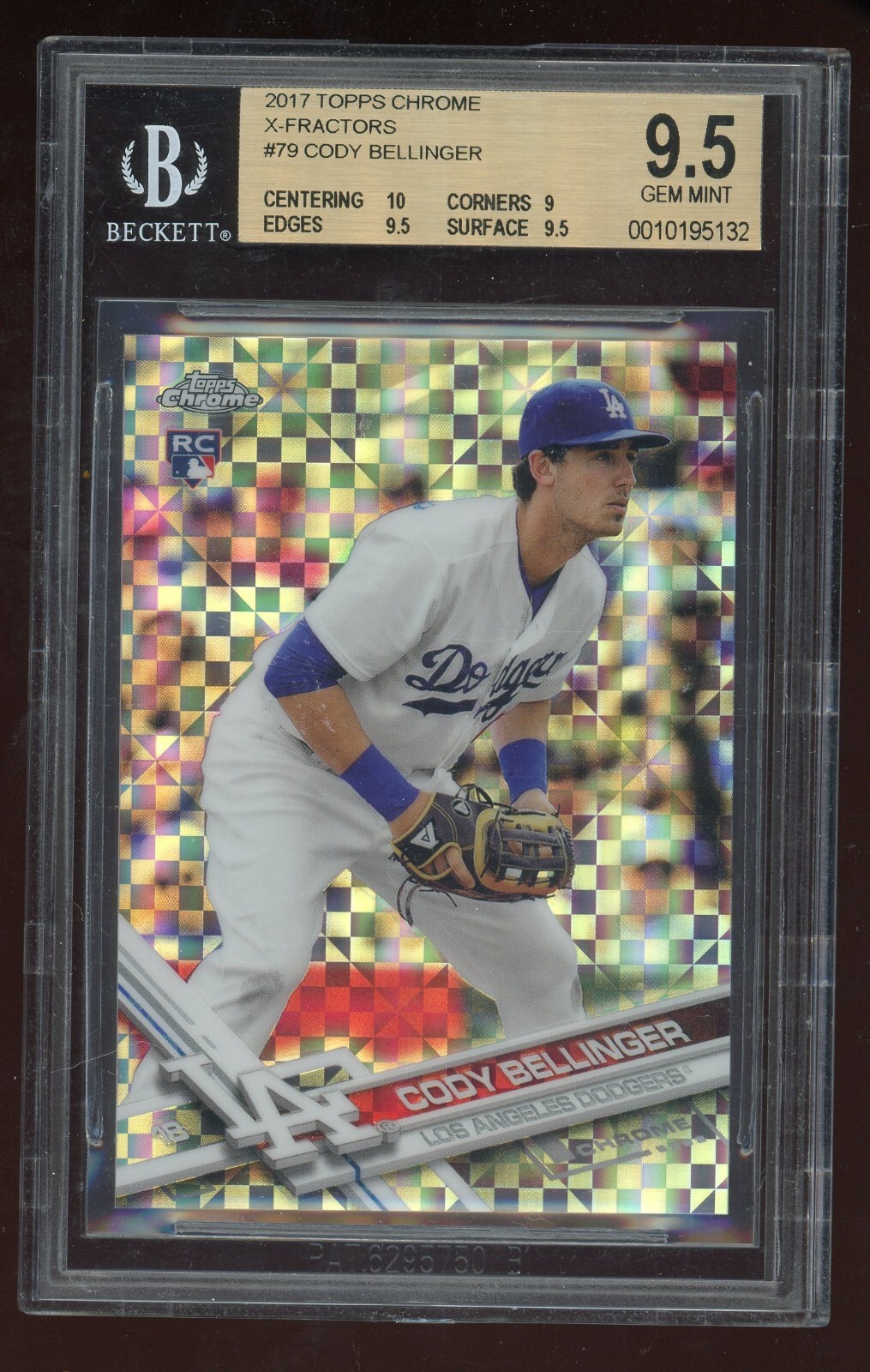Cody Bellinger 2017 Topps Chrome X-Fractor #79 BGS 9.5 Los Angeles Dodgers