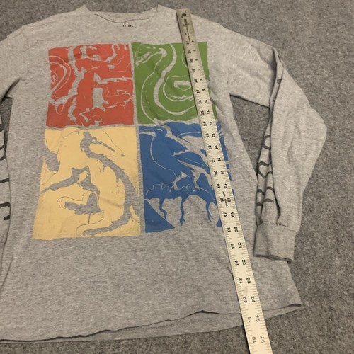 Harry Potter Hogwarts Langarmshirt - kleines Tablett Grafikdruck Logo - Bild 3 von 7