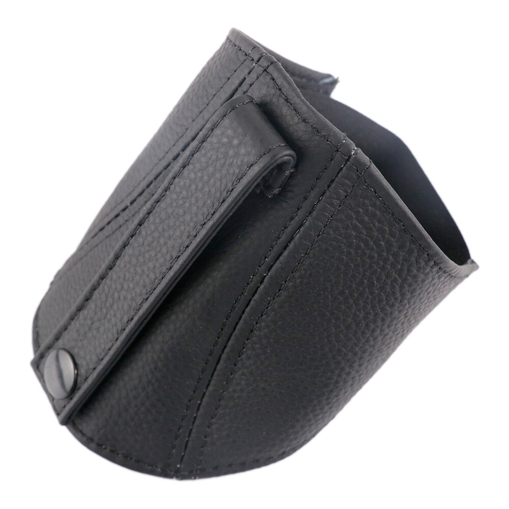 Black Bucket Seat Belt Guide Holder Protector Genuine Leather for BRIDE