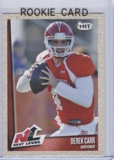 DEREK CARR ROOKIE CARD 2014 Next Level Football GOLD GLITTER VERSION RC Raiders!