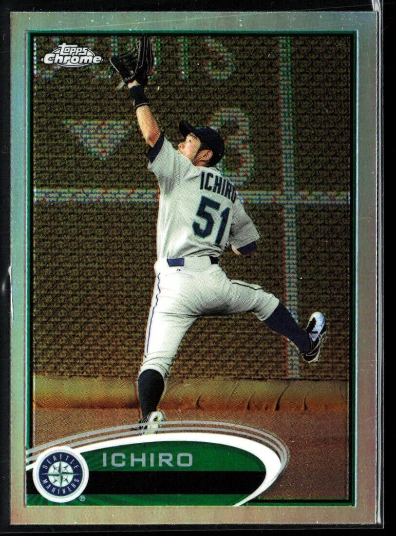 2012 Topps CHROME Baseball ICHIRO #100 Silver Refractor SP Mariners Mint