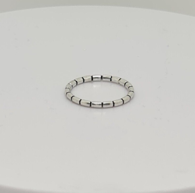 Fabulous Solid Patterned Band Ring 925 Silver Siz… - image 6