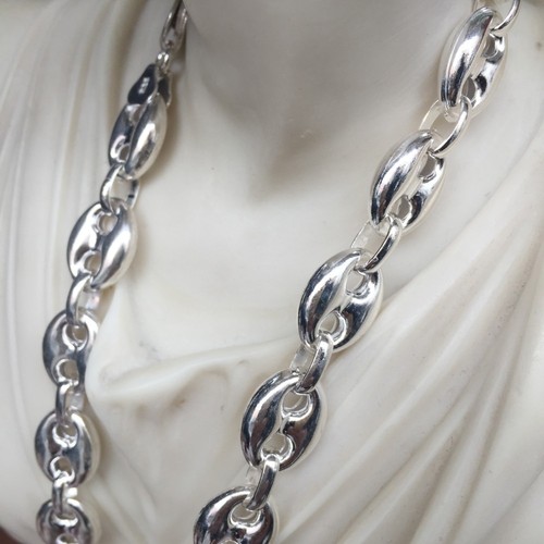 11mm Mens Puffed Mariner Link Chains 