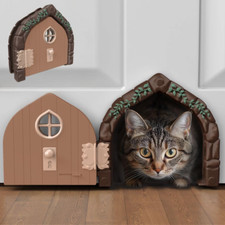 Fairy Door Interior Cat Door, Stylish Durable, Fits Cats Up to 20 lbs, Easy In