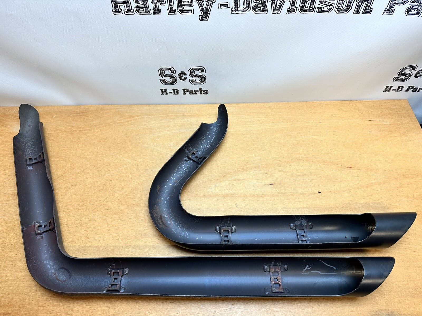 Vance u0026 Hines Shortshots Staggered HEAT SHIELDS for Harley-Davidson Dyna |  eBay
