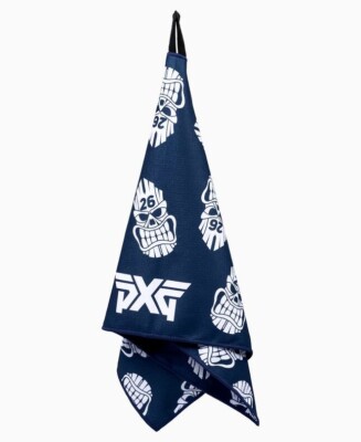 Serviette De Golf PXG Aloha 2025 - Modèle Tiki Skulls Multicolor - Neuve